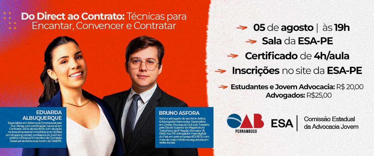 Dia: 05/08 - Do Direct ao Contrato: Técnicas para Encantar, Convencer e Contratar