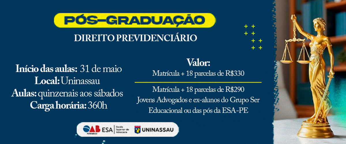 BANNER - PÓS PREVIDENCIÁRIO 2025
