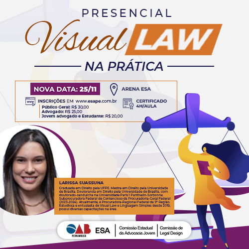 Dia: 27/10 - "Visual Law na prática" Detalhes